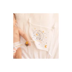 Tom&Mila                    Doudou Plat Astro Scorpion    Blanc/Bleu