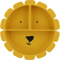 Trixie                    Assiette avec ventouse en silicone et compartiments    Mr. Lion