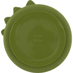 Trixie Assiette avec ventouse en silicone et compartiments Mr. Dino
