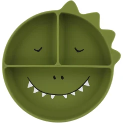 Trixie                    Assiette avec ventouse en silicone et compartiments    Mr. Dino