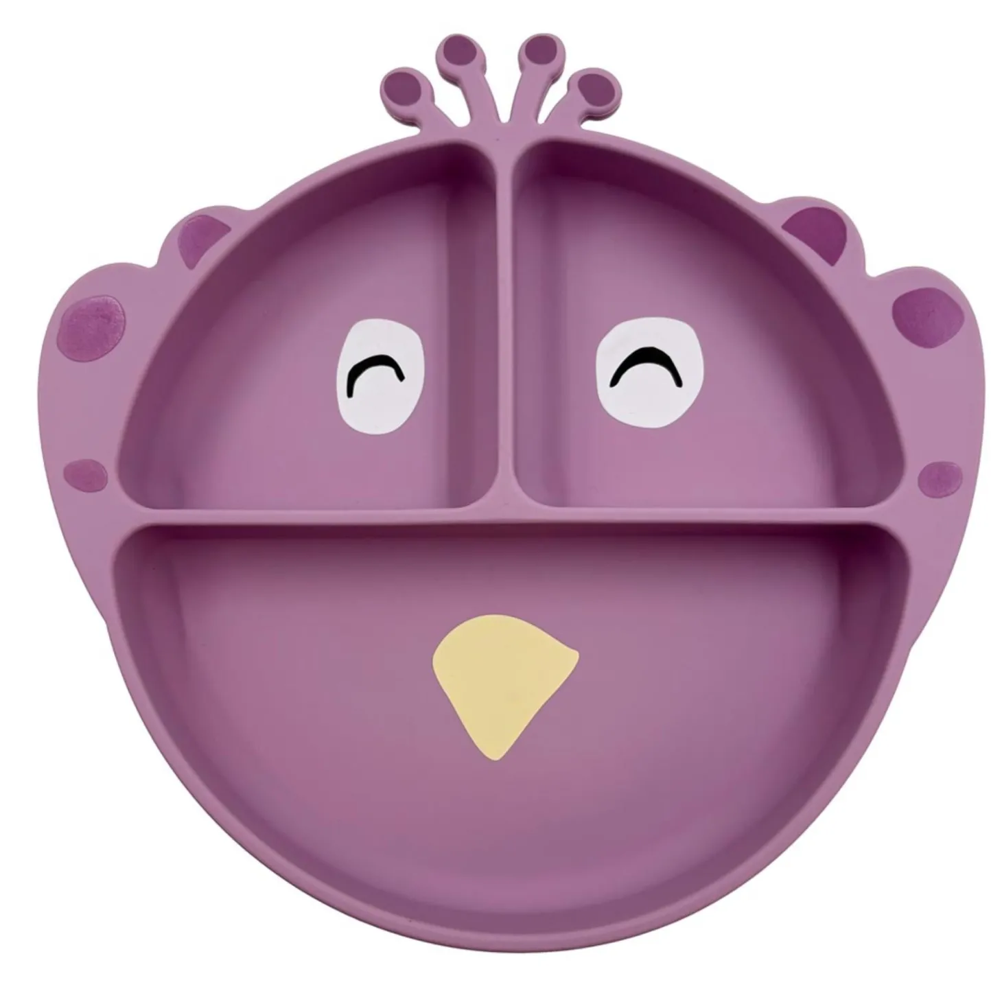Trixie Assiette avec ventouse en silicone et compartiments Mrs.Peacock
