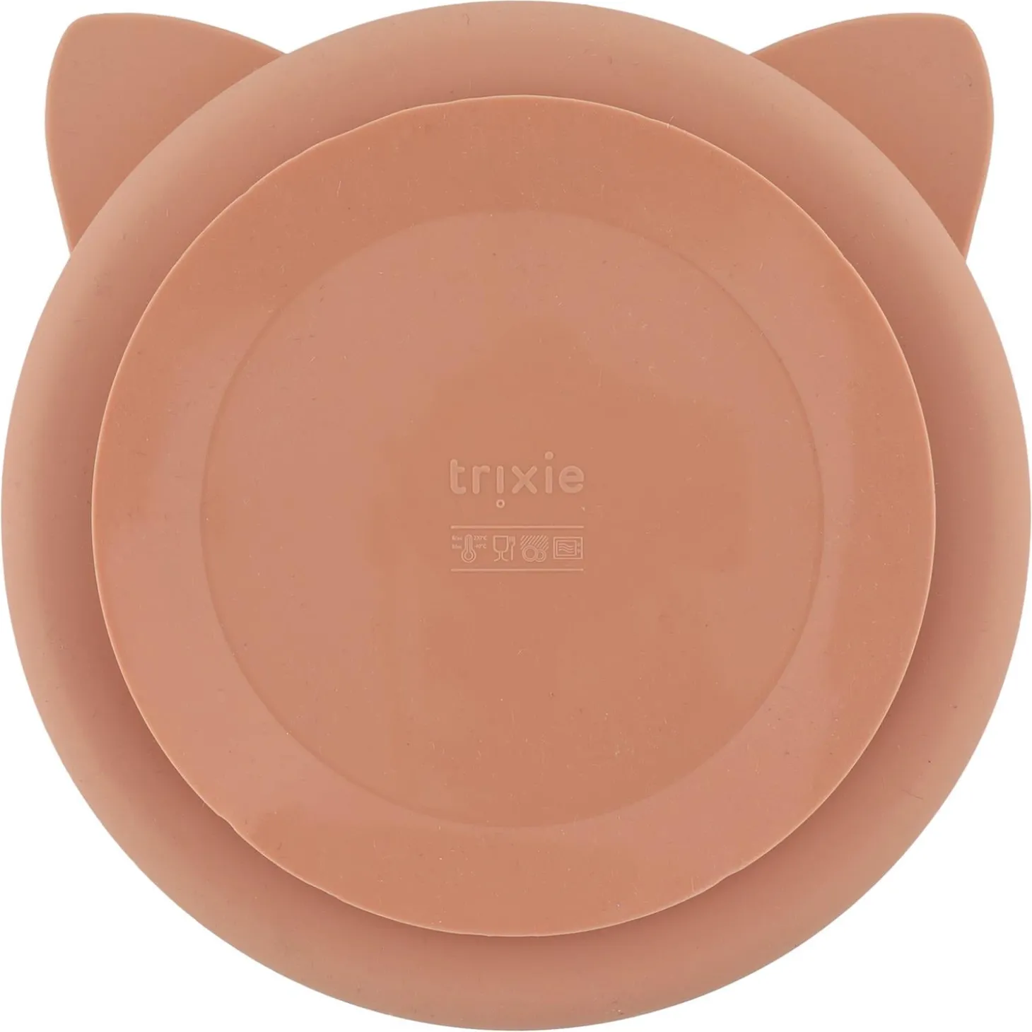 Trixie Assiette avec ventouse en silicone et compartiments Mrs. Cat