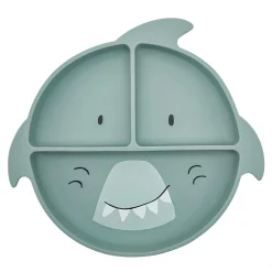 Trixie                    Assiette avec ventouse silicone et compartiments    Mr. Shark