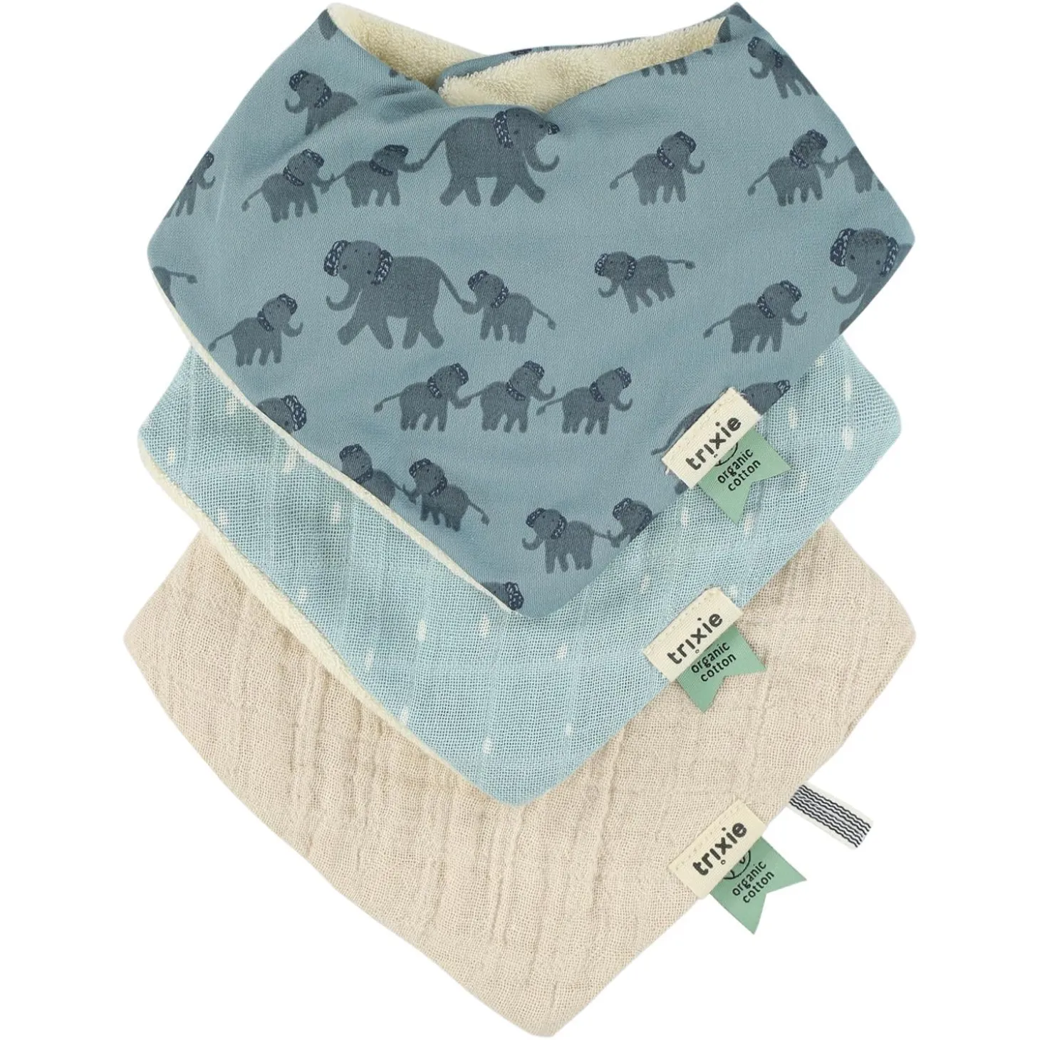 Trixie Bavoir bandana 3-pack mix Enchanting Elephant