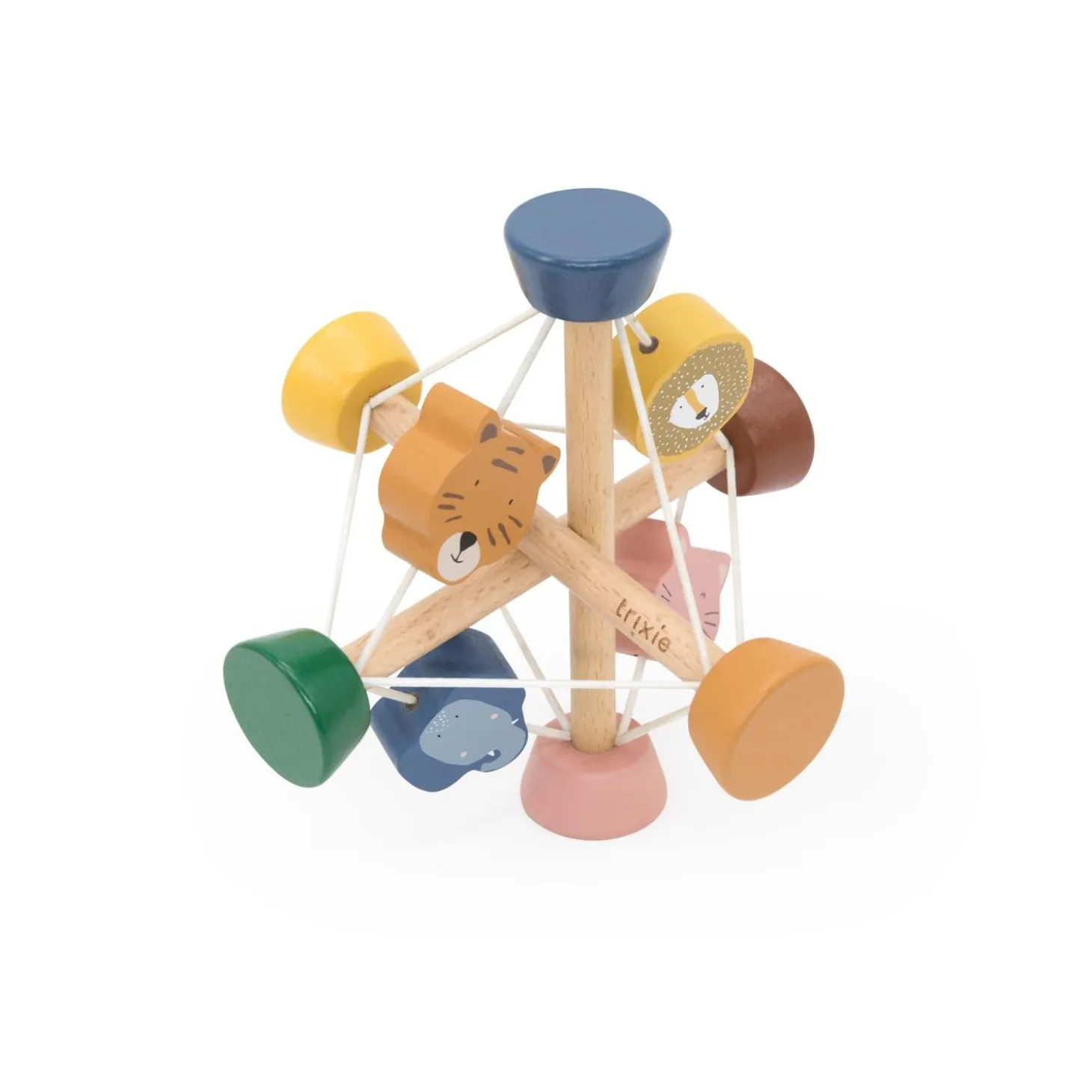 Trixie Boule d'activité en bois Multicolore