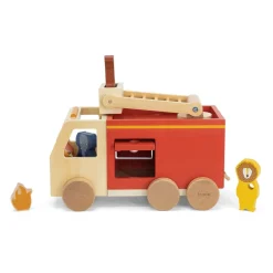 Trixie Camion de pompier en bois All Animals