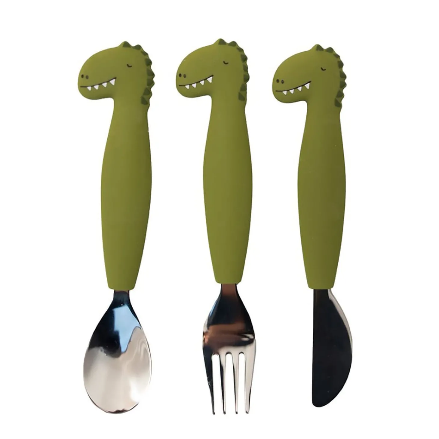 Trixie Couverts 3 pièces en silicone Mr. Shark