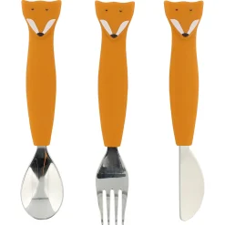 Trixie                    Couverts 3 pièces en silicone    Mr. Fox