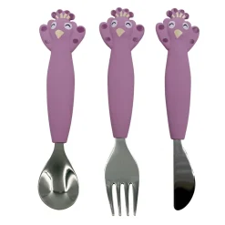 Trixie                    Couverts 3 pièces en silicone    Mrs.Peacock
