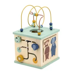Trixie                    Cube d'activités 5 en 1 en bois