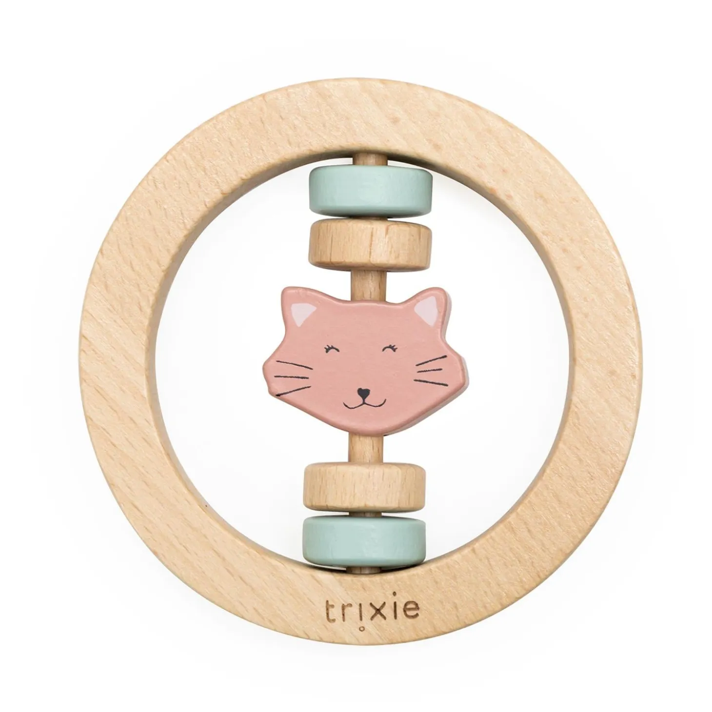 Trixie Hochet rond en bois Mrs. Cat