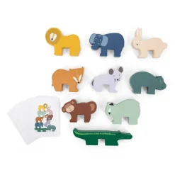 Trixie Jeu d'empilage d'animaux en bois