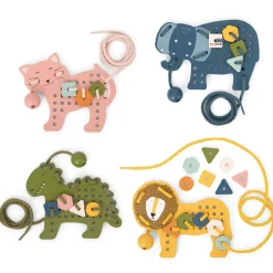 Trixie                    Jeux de laçage bois animaux    Multicolore