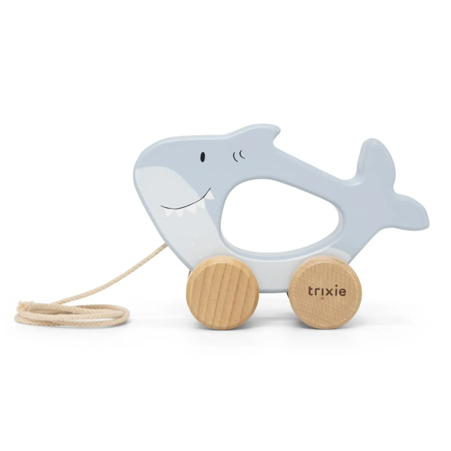 Trixie Jouet à tirer en bois Mr. Shark