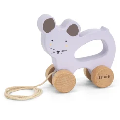 Trixie                    Jouet à tirer en bois    Mrs. Mouse