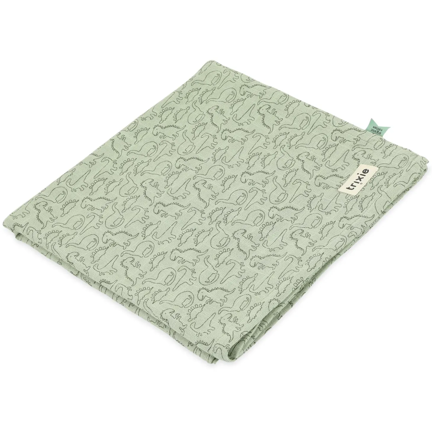 Trixie Lange en mousseline Daring Dino 110x110 cm