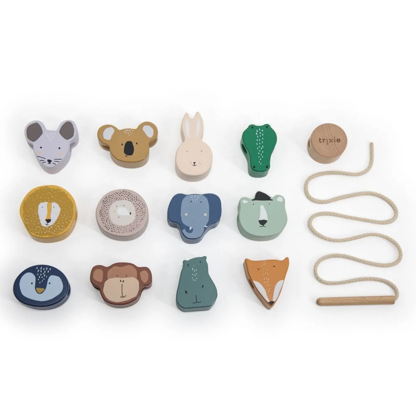 Trixie Perles en bois animaux