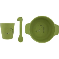 Trixie                    Set repas en silicone    Mr. Dino