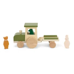 Trixie Tacteur avec remorque en bois All animals