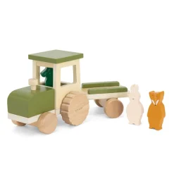Trixie Tacteur avec remorque en bois All animals