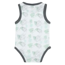 Trois Kilos Sept                    Body sans manche Feuilles    Vert / Gris
