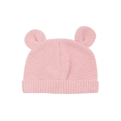 Trois Kilos Sept Bonnet Maille Vieux Rose 0-1 mois