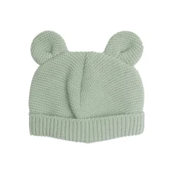 Trois Kilos Sept Bonnet Maille Vert Olive 0-1 mois