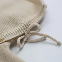 Trois Kilos Sept Brassière en maille Sable 0-1 mois