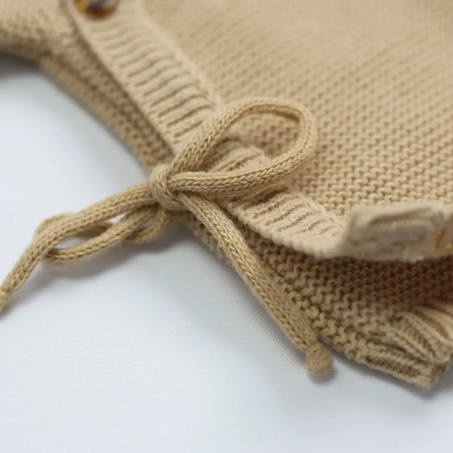 Trois Kilos Sept Brassière en maille Caramel 0-1 mois