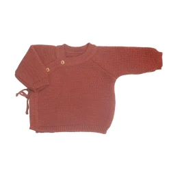 Trois Kilos Sept Brassière Maille Terracotta 0-1 mois