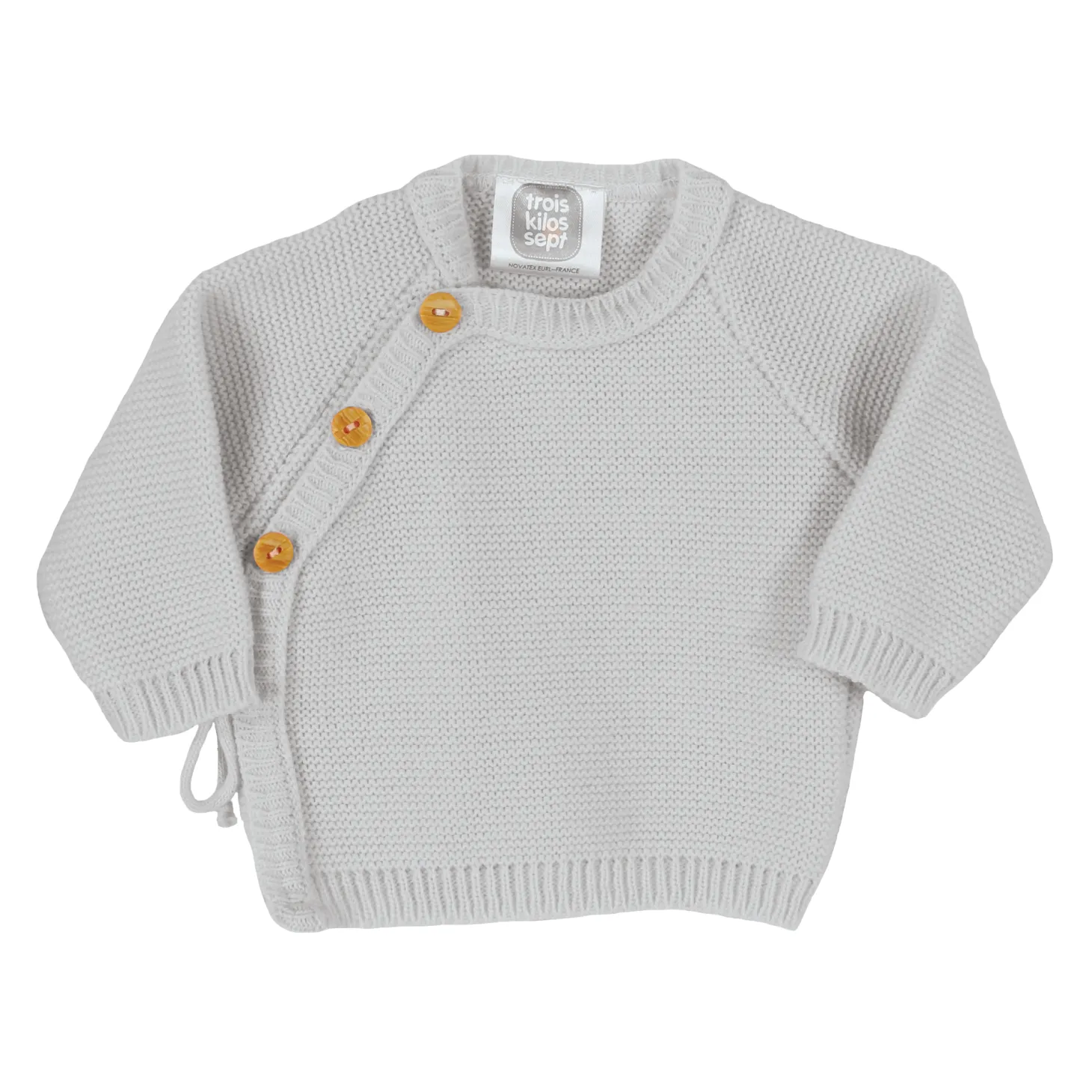 Trois Kilos Sept Brassière naissance point mousse Gris Naissance-1 mois