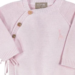 Trois Kilos Sept                    Brassière point mousse - Sophie la girafe    Rose            0-1 mois