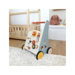 Trois Kilos Sept Chariot de Marche MultiActivite Bois Fsc Multicolore