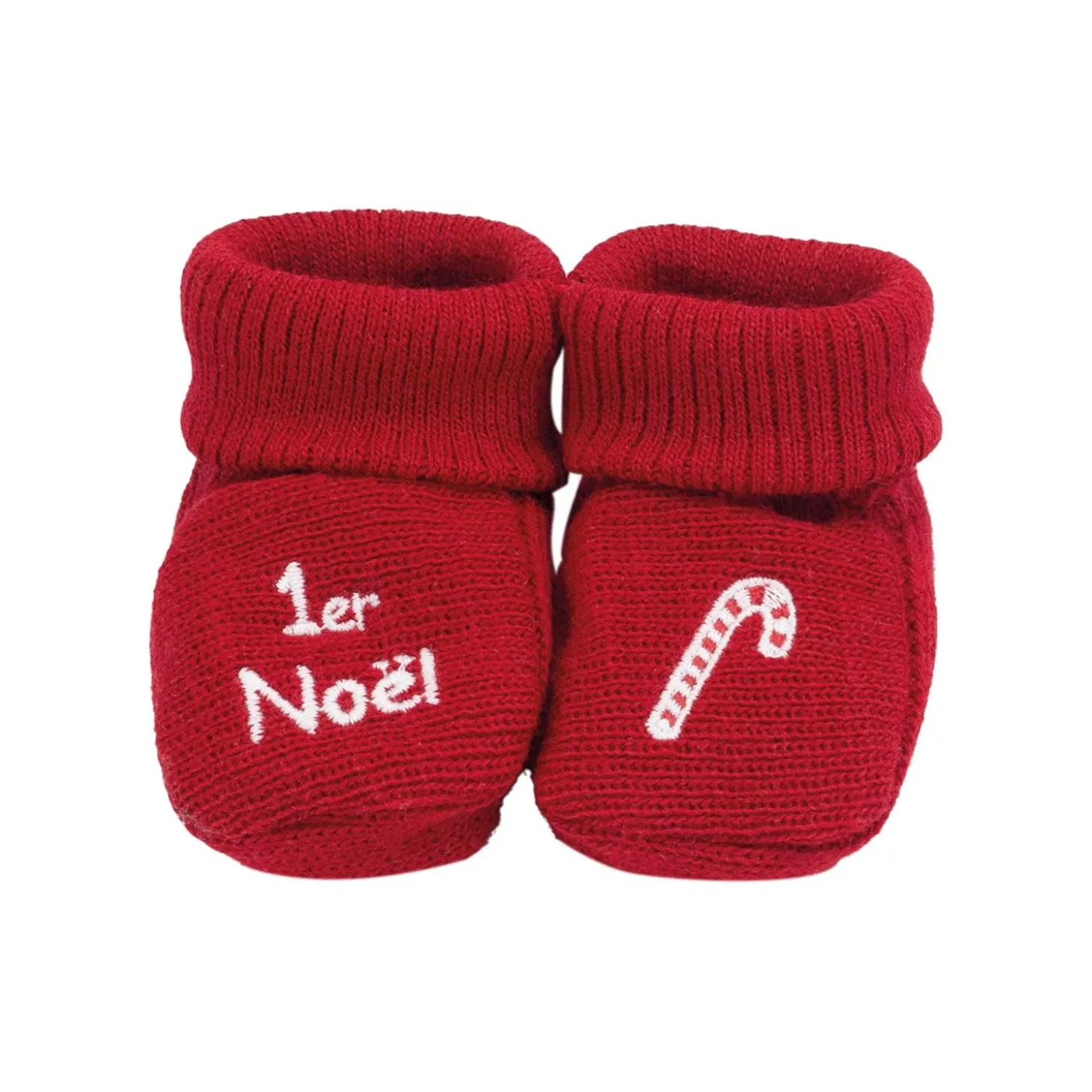 Trois Kilos Sept Chaussons de noël sucre d'orge Rouge Naissance