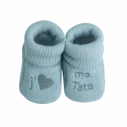 Trois Kilos Sept Chaussons J'aime Tata Multicolore Naissance