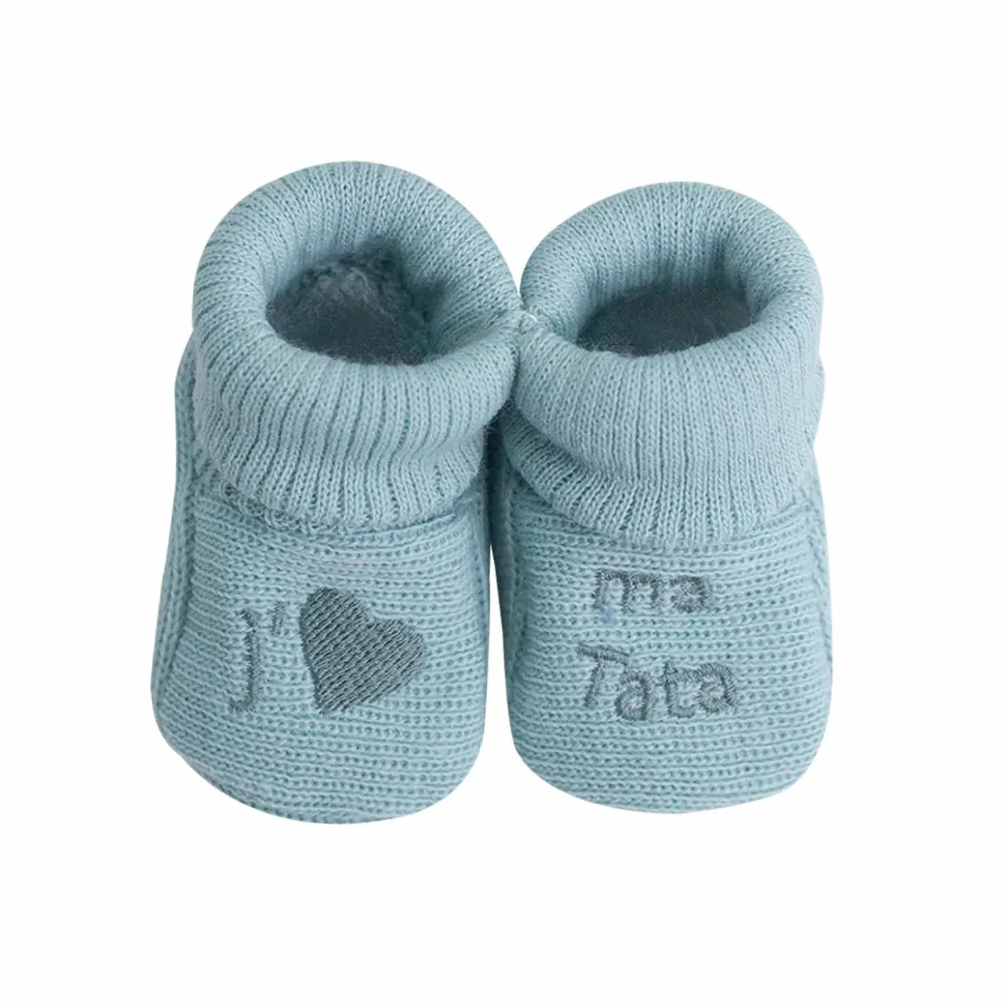 Trois Kilos Sept Chaussons J'aime Tata Multicolore Naissance