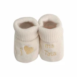 Trois Kilos Sept Chaussons J'aime Tata Multicolore Naissance