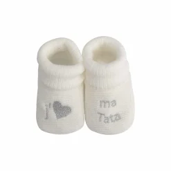 Trois Kilos Sept Chaussons J'aime Tata Multicolore Naissance