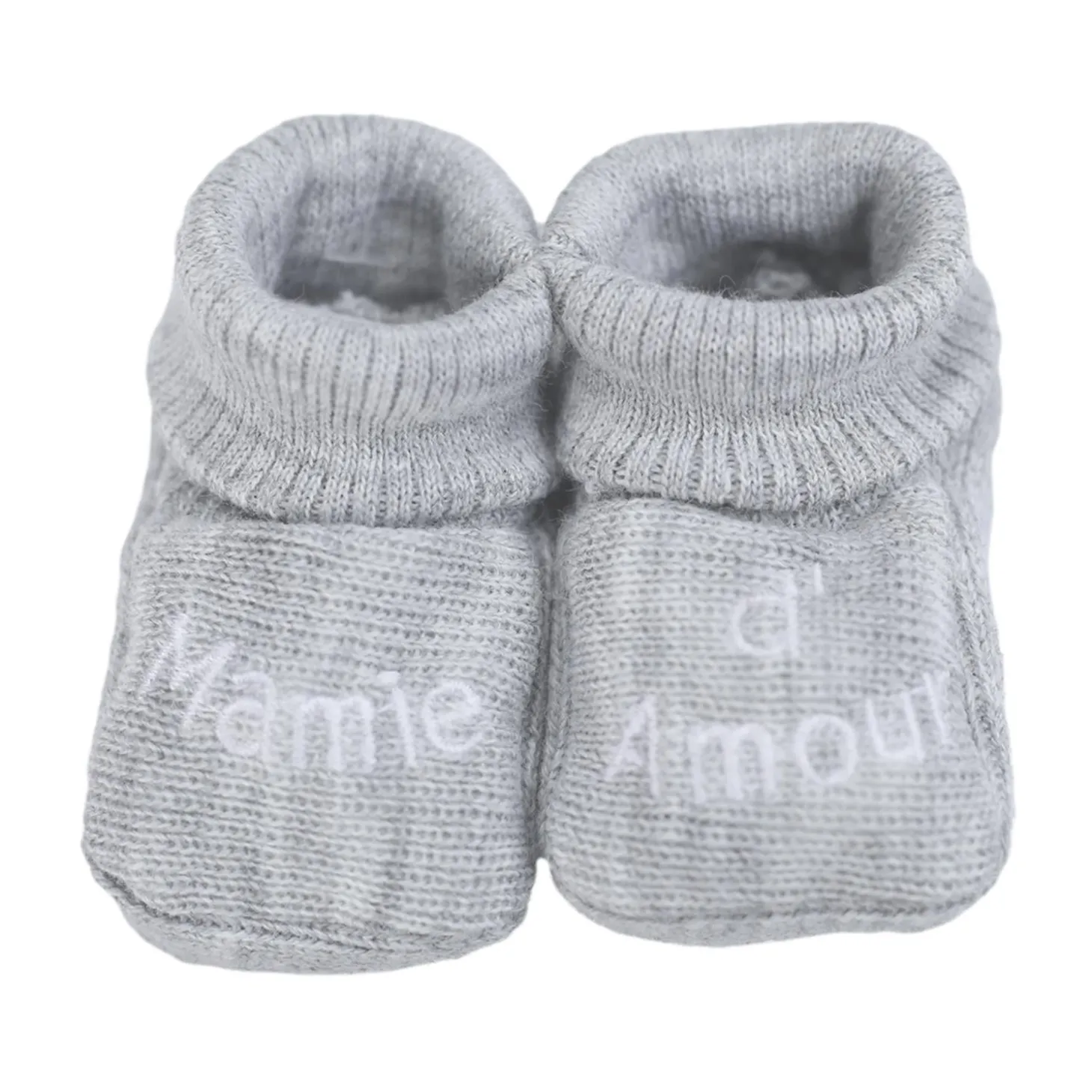 Trois Kilos Sept Chaussons Mamie d'amour Multicolore Naissance