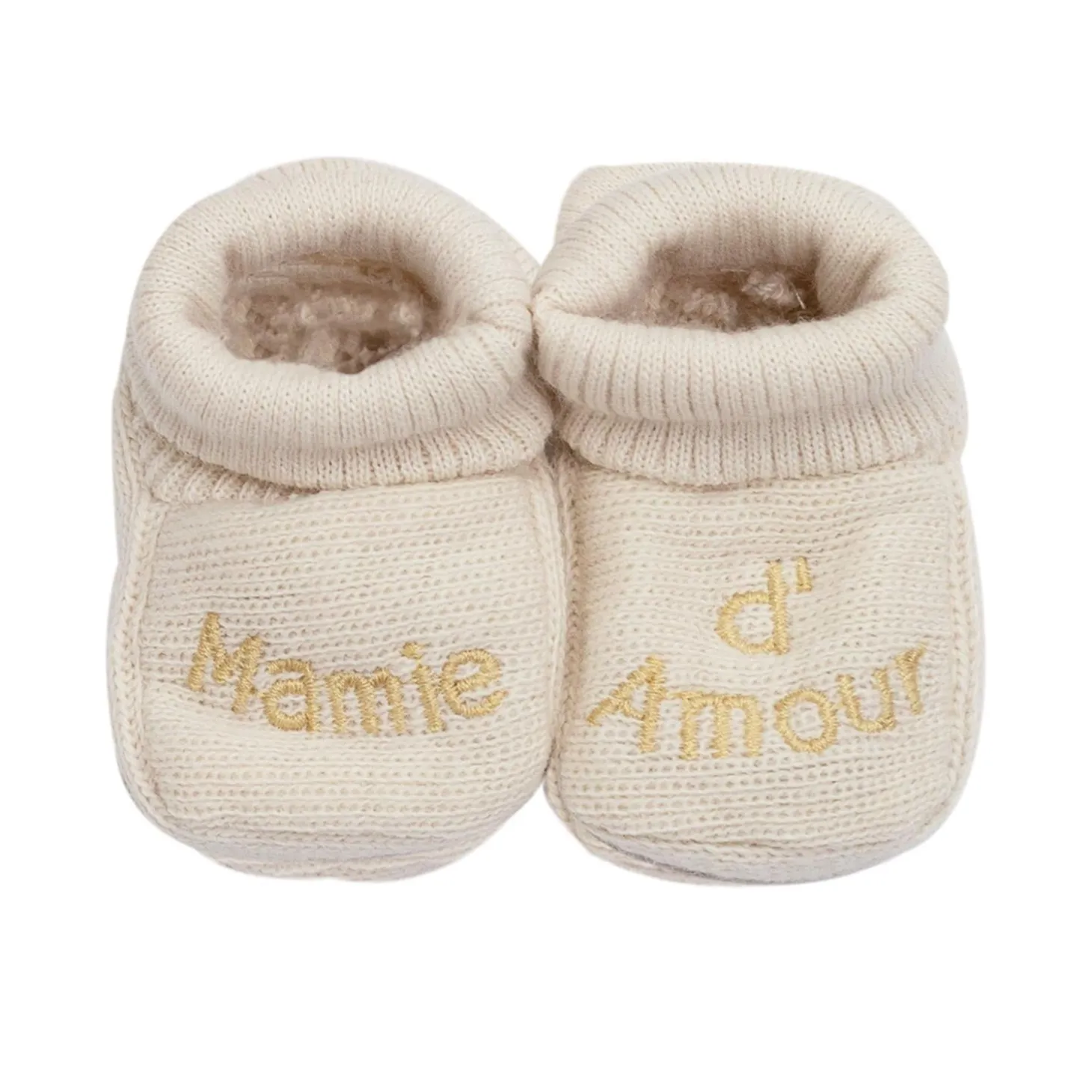Trois Kilos Sept Chaussons Mamie d'amour Multicolore Naissance