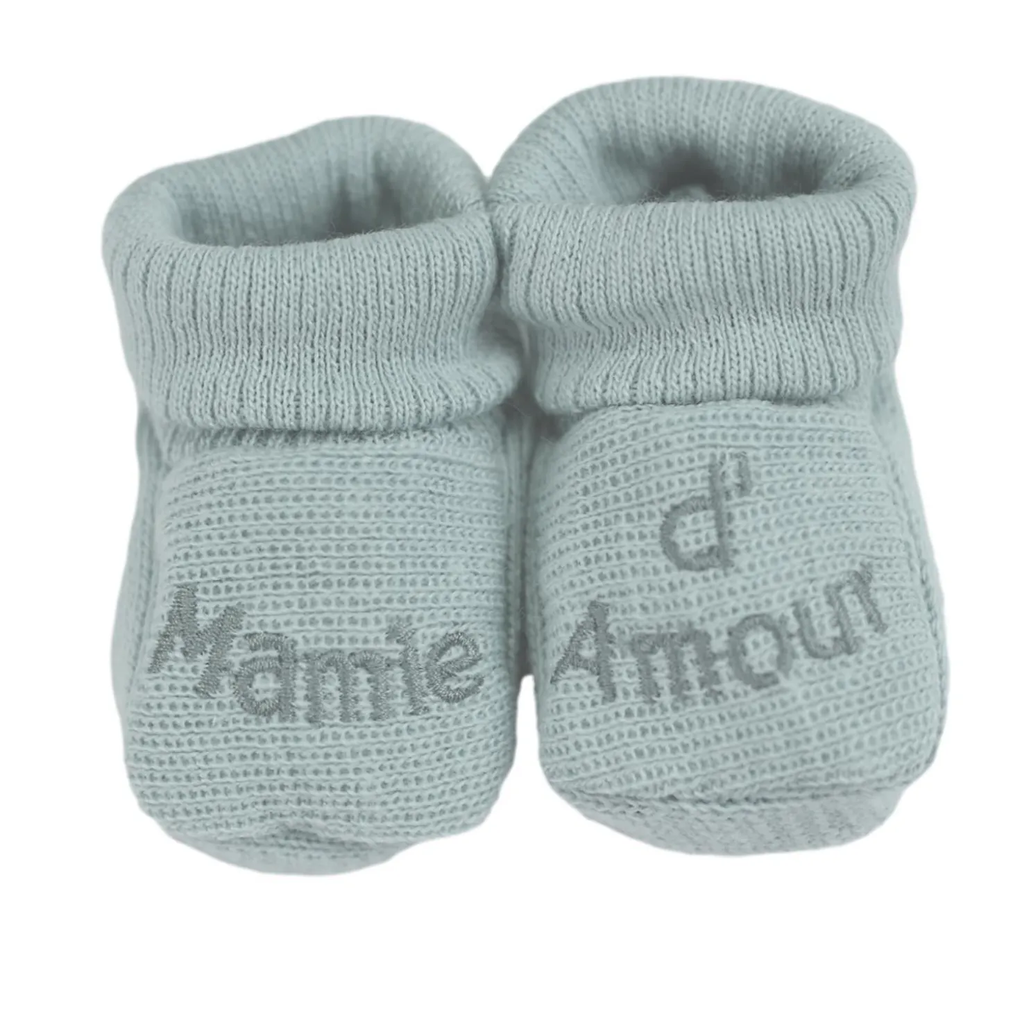 Trois Kilos Sept Chaussons Mamie d'amour Multicolore Naissance