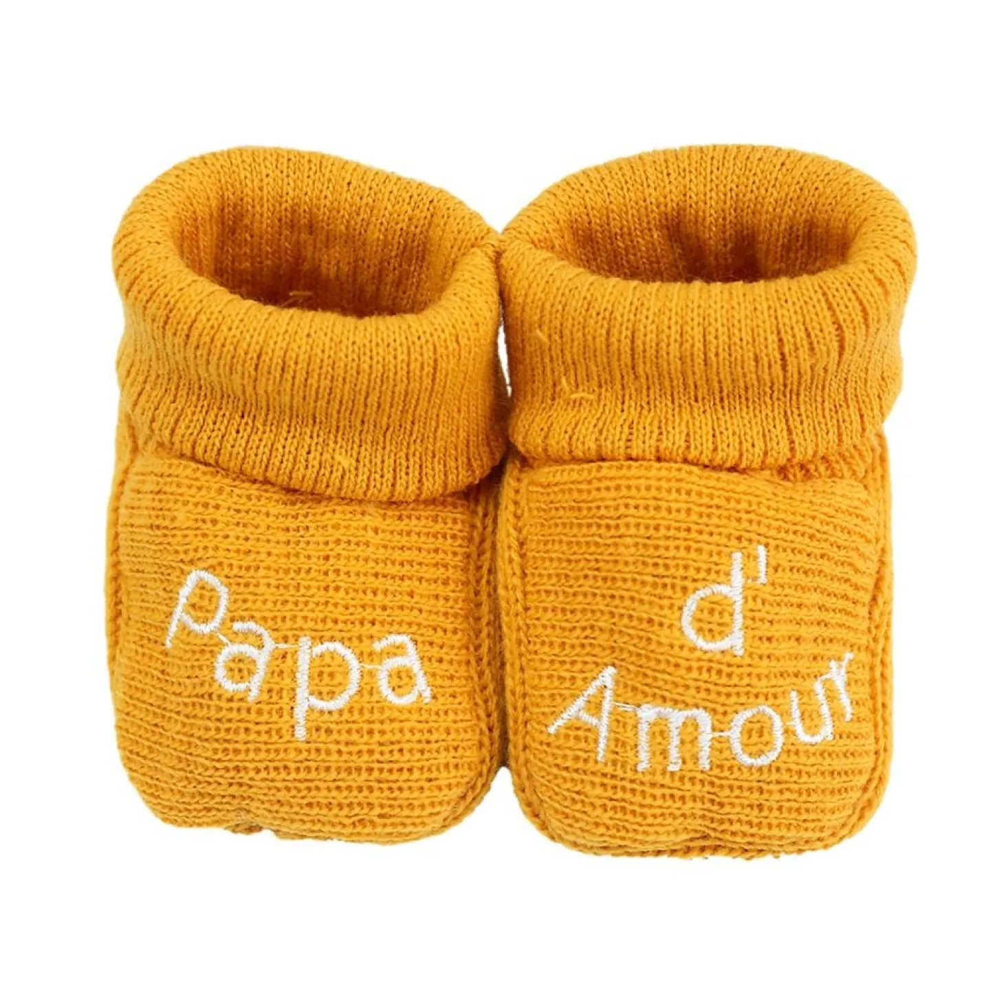 Trois Kilos Sept Chaussons papa et maman d'amour Multicolore