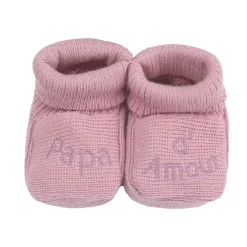 Trois Kilos Sept                    Chaussons papa et maman d'amour    Multicolore