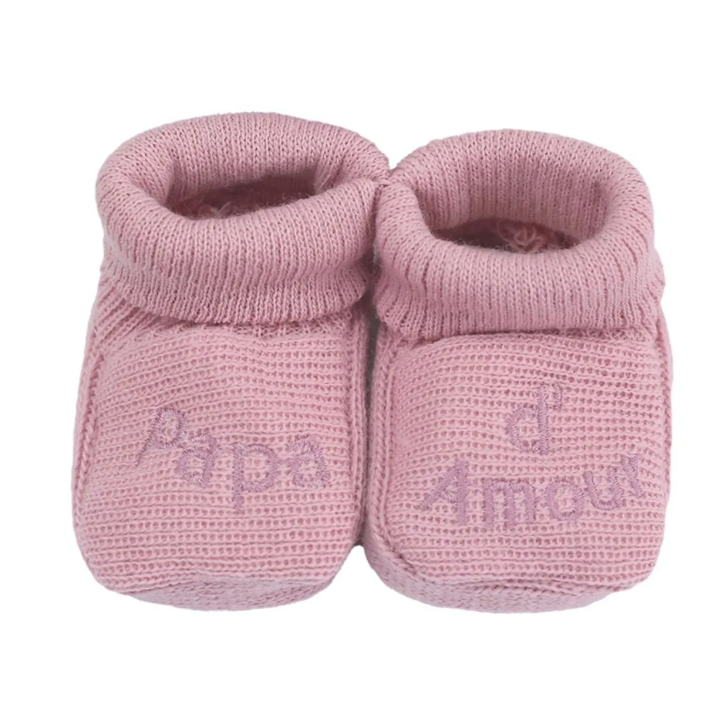 Trois Kilos Sept Chaussons papa et maman d'amour Multicolore