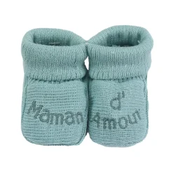 Trois Kilos Sept Chaussons papa et maman d'amour Multicolore