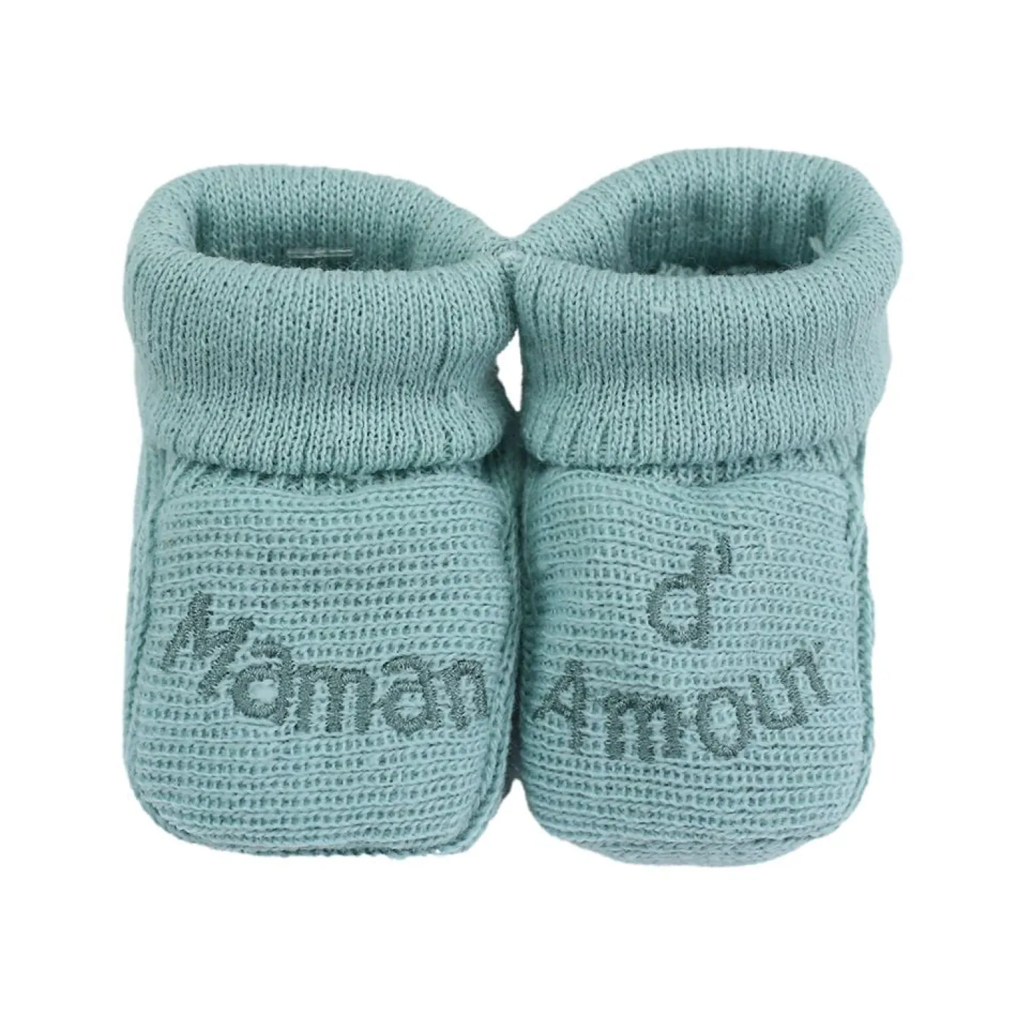 Trois Kilos Sept Chaussons papa et maman d'amour Multicolore