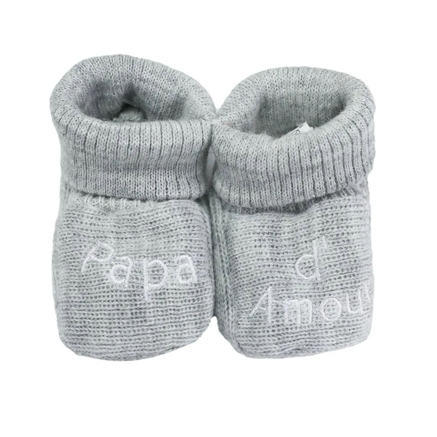 Trois Kilos Sept Chaussons papa et maman d'amour Multicolore