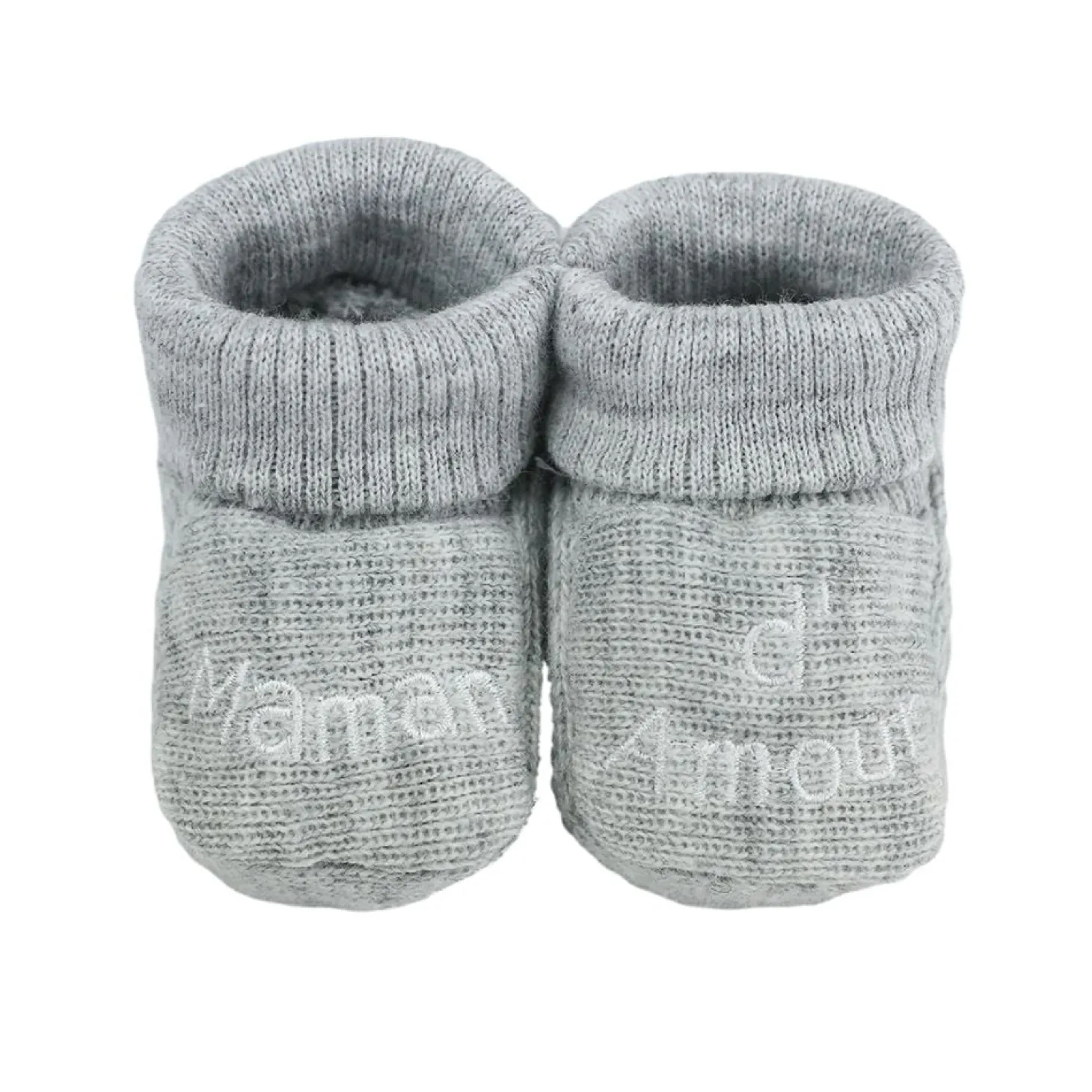 Trois Kilos Sept Chaussons papa et maman d'amour Multicolore