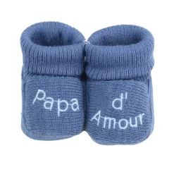Trois Kilos Sept Chaussons papa et maman d'amour Multicolore