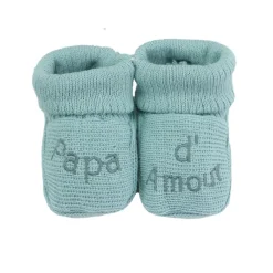 Trois Kilos Sept Chaussons papa et maman d'amour Multicolore